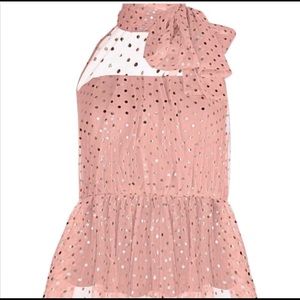 Pink/Peach Polka Dot Halter Top